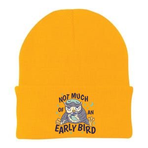 Not Much Of An Early Bird Owl Knit Cap Winter Beanie