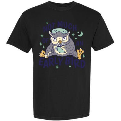 Not Much Of An Early Bird Owl Garment-Dyed Heavyweight T-Shirt