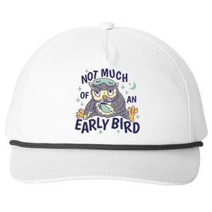 Not Much Of An Early Bird Owl Snapback Five-Panel Rope Hat