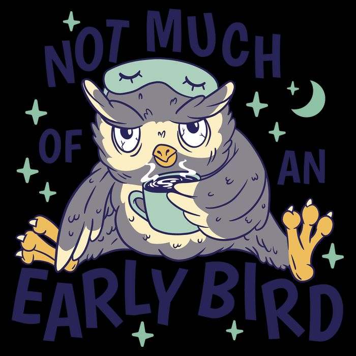 Not Much Of An Early Bird Owl 16 in Basic Backpack