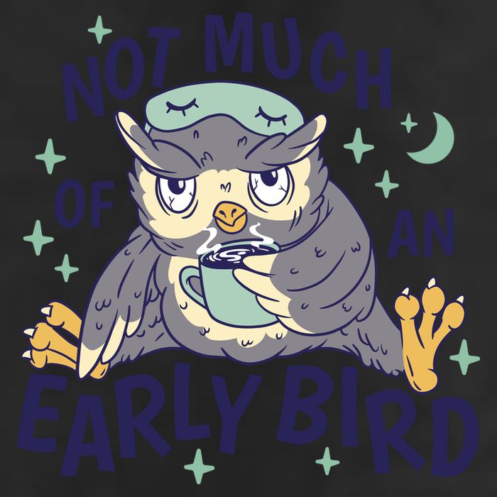 Not Much Of An Early Bird Owl 25L Jumbo Tote
