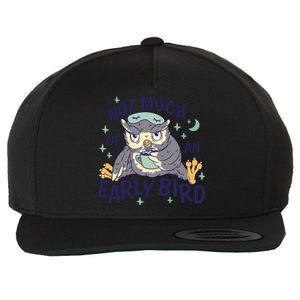 Not Much Of An Early Bird Owl Wool Snapback Cap