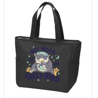Not Much Of An Early Bird Owl Zip Tote Bag