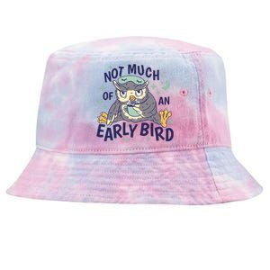 Not Much Of An Early Bird Owl Tie-Dyed Bucket Hat