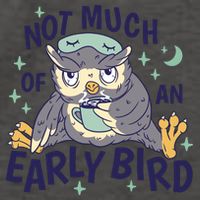 Not Much Of An Early Bird Owl Vector Backpack