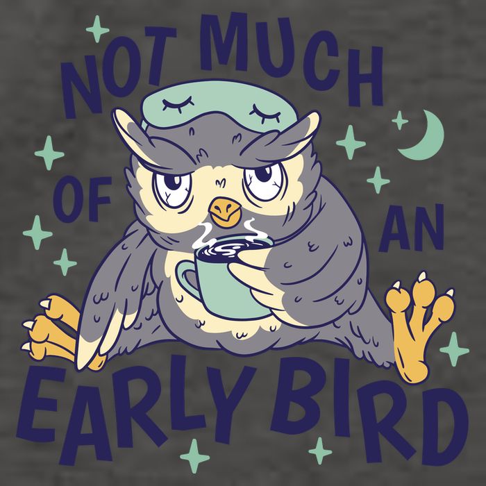 Not Much Of An Early Bird Owl Vector Backpack