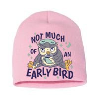 Not Much Of An Early Bird Owl Short Acrylic Beanie