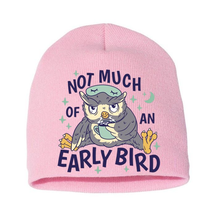 Not Much Of An Early Bird Owl Short Acrylic Beanie