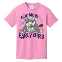 Not Much Of An Early Bird Owl Kids T-Shirt