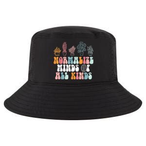 Normalize Minds Of All Kinds Groovy Retro Autism Awareness Cool Comfort Performance Bucket Hat