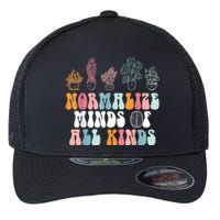 Normalize Minds Of All Kinds Groovy Retro Autism Awareness Flexfit Unipanel Trucker Cap