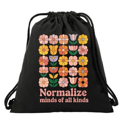 Normalize Minds Of All Kinds Autism Support Drawstring Bag