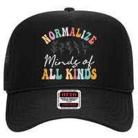 Normalize Minds Of All Kinds Autism Awereness High Crown Mesh Back Trucker Hat