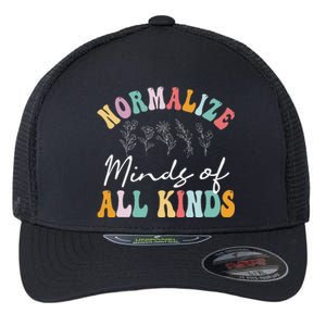 Normalize Minds Of All Kinds Autism Awereness Flexfit Unipanel Trucker Cap