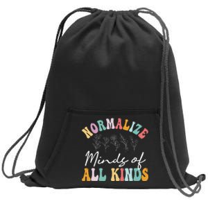 Normalize Minds Of All Kinds Autism Awereness Sweatshirt Cinch Pack Bag