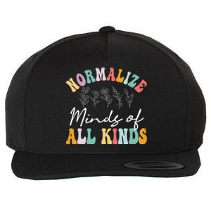 Normalize Minds Of All Kinds Autism Awereness Wool Snapback Cap