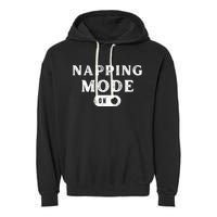 Napping Mode On Garment-Dyed Fleece Hoodie