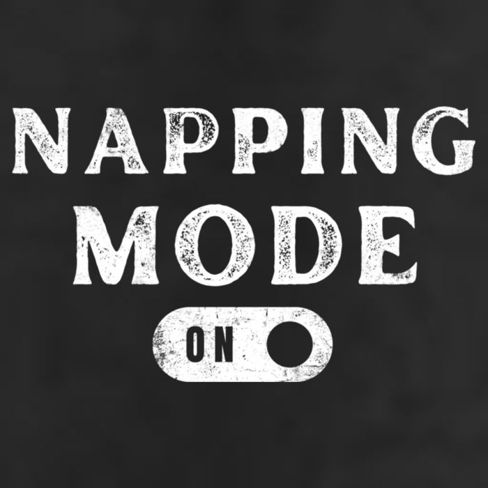Napping Mode On Garment-Dyed Fleece Hoodie