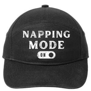 Napping Mode On 7-Panel Snapback Hat