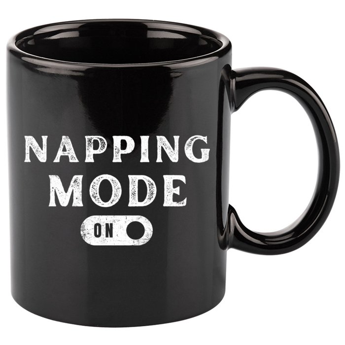 Napping Mode On 11oz C Handle Ceramic Mug