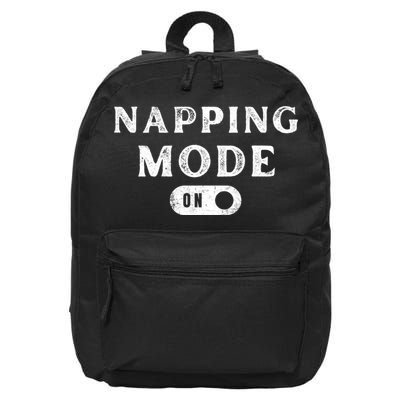 Napping Mode On 16 in Basic Backpack