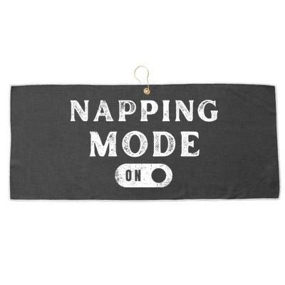 Napping Mode On Large Microfiber Waffle Golf Towel