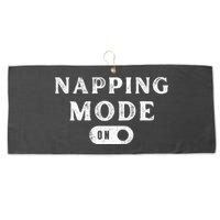 Napping Mode On Large Microfiber Waffle Golf Towel