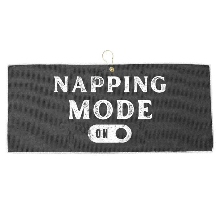Napping Mode On Large Microfiber Waffle Golf Towel