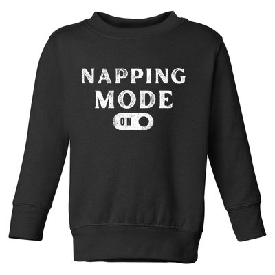 Napping Mode On Toddler Sweatshirt