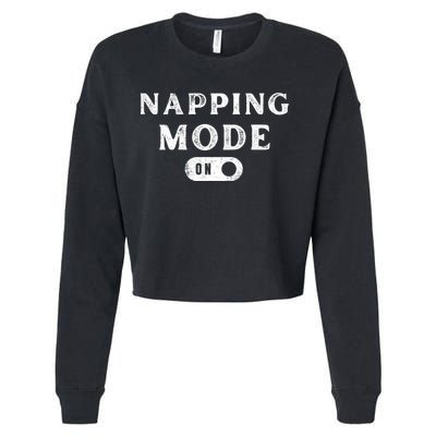 Napping Mode On Cropped Pullover Crew