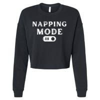 Napping Mode On Cropped Pullover Crew