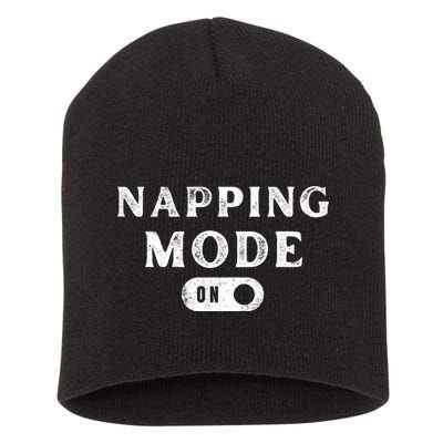 Napping Mode On Short Acrylic Beanie