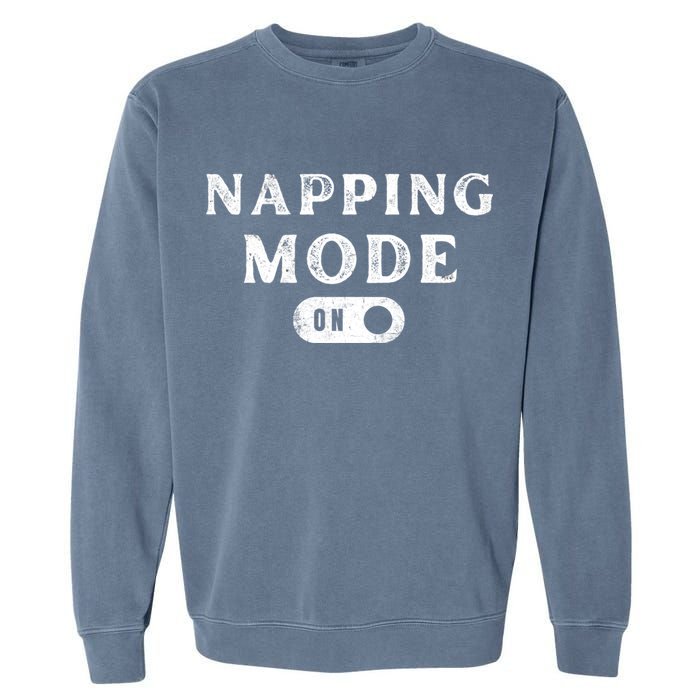 Napping Mode On Garment-Dyed Sweatshirt