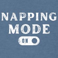 Napping Mode On Garment-Dyed Sweatshirt