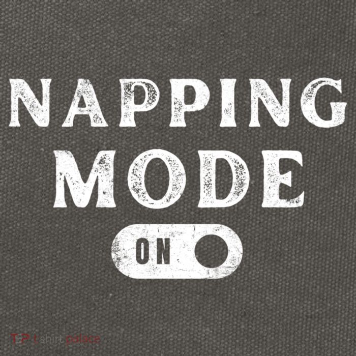 Napping Mode On Cotton Canvas Backpack