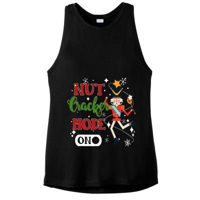 Nutcracker Mode On Nutcracker Christmas Ladies PosiCharge Tri-Blend Wicking Tank