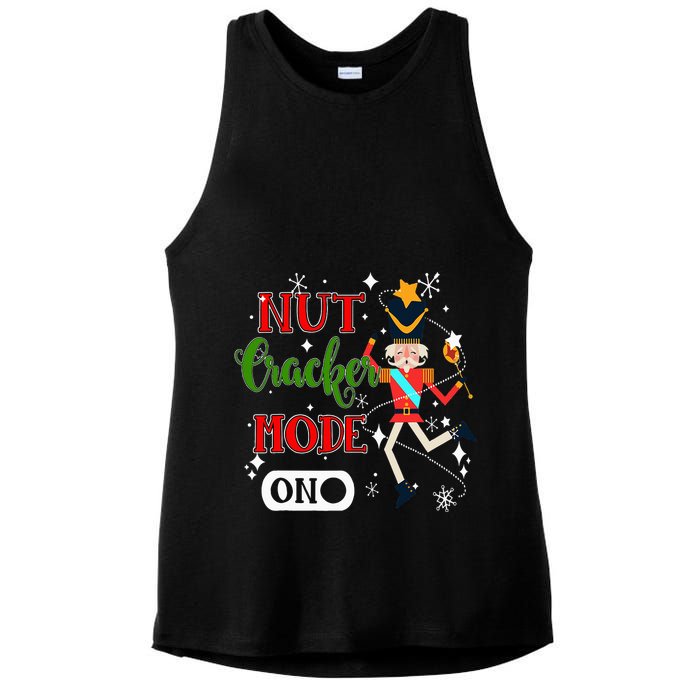 Nutcracker Mode On Nutcracker Christmas Ladies PosiCharge Tri-Blend Wicking Tank