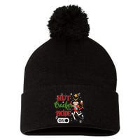 Nutcracker Mode On Nutcracker Christmas Pom Pom 12in Knit Beanie