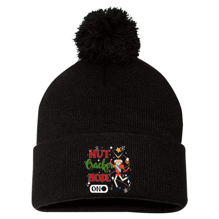 Nutcracker Mode On Nutcracker Christmas Pom Pom 12in Knit Beanie