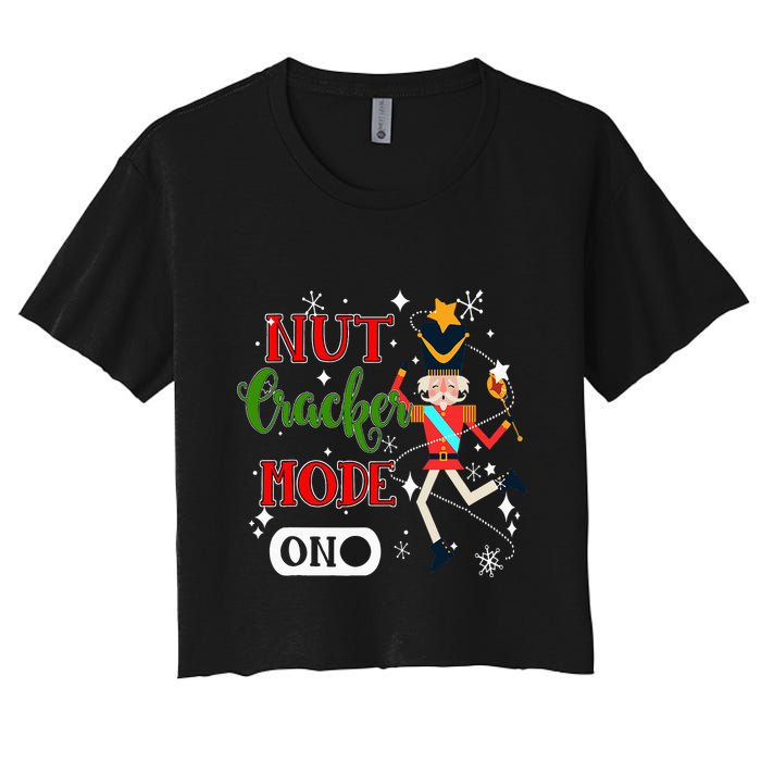 Nutcracker Mode On Nutcracker Christmas Crop Top