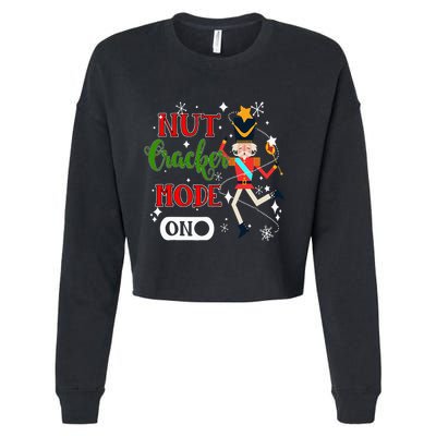 Nutcracker Mode On Nutcracker Christmas Cropped Pullover Crew