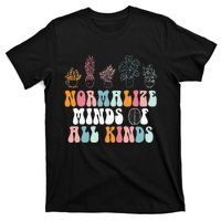 Normalize Minds Of All Kinds Groovy Retro Autism Awareness T-Shirt