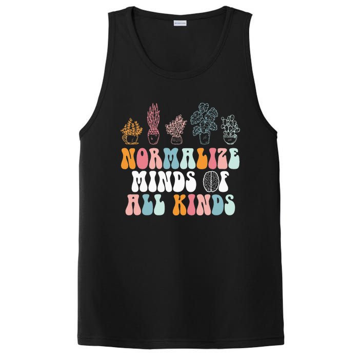 Normalize Minds Of All Kinds Groovy Retro Autism Awareness PosiCharge Competitor Tank