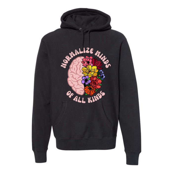 Normalize Minds Of All Kinds Autism Awareness Premium Hoodie