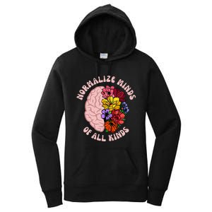 Normalize Minds Of All Kinds Autism Awareness Women's Pullover Hoodie