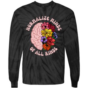 Normalize Minds Of All Kinds Autism Awareness Tie-Dye Long Sleeve Shirt