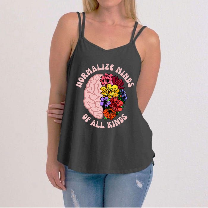 Normalize Minds Of All Kinds Autism Awareness Women's Strappy Tank