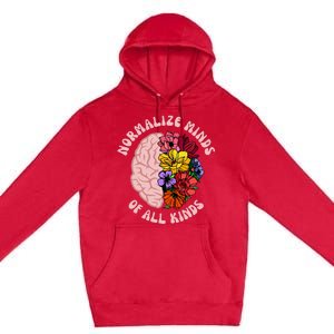 Normalize Minds Of All Kinds Autism Awareness Premium Pullover Hoodie