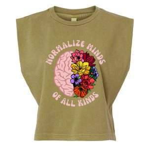 Normalize Minds Of All Kinds Autism Awareness Garment-Dyed Women's Muscle Tee