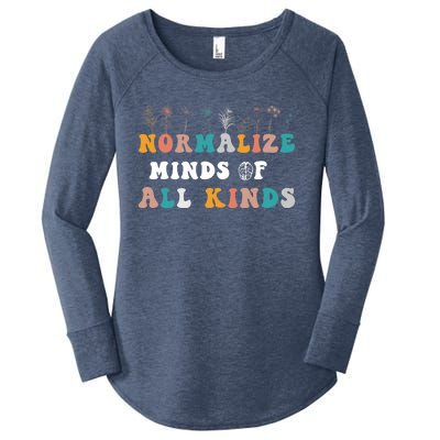 normalize minds of all kinds autism Awareness Women's Perfect Tri Tunic Long Sleeve Shirt